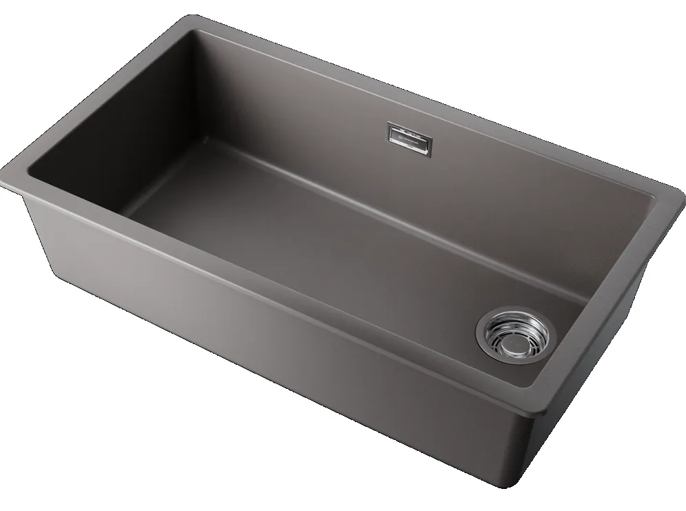 Детальное фото товара: Omoikiri Kata 76-U/I-GR Side, мойка, гранит, leningrad grey