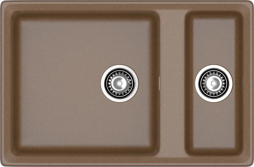 Детальное фото товара: GranFest LEVEL GF-LV-760K, мойка, мрамор, терракот