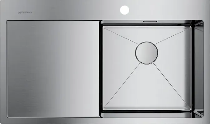 Детальное фото товара: Omoikiri Akisame 86-IN-R, мойка, нержавеющая сталь, чаша справа