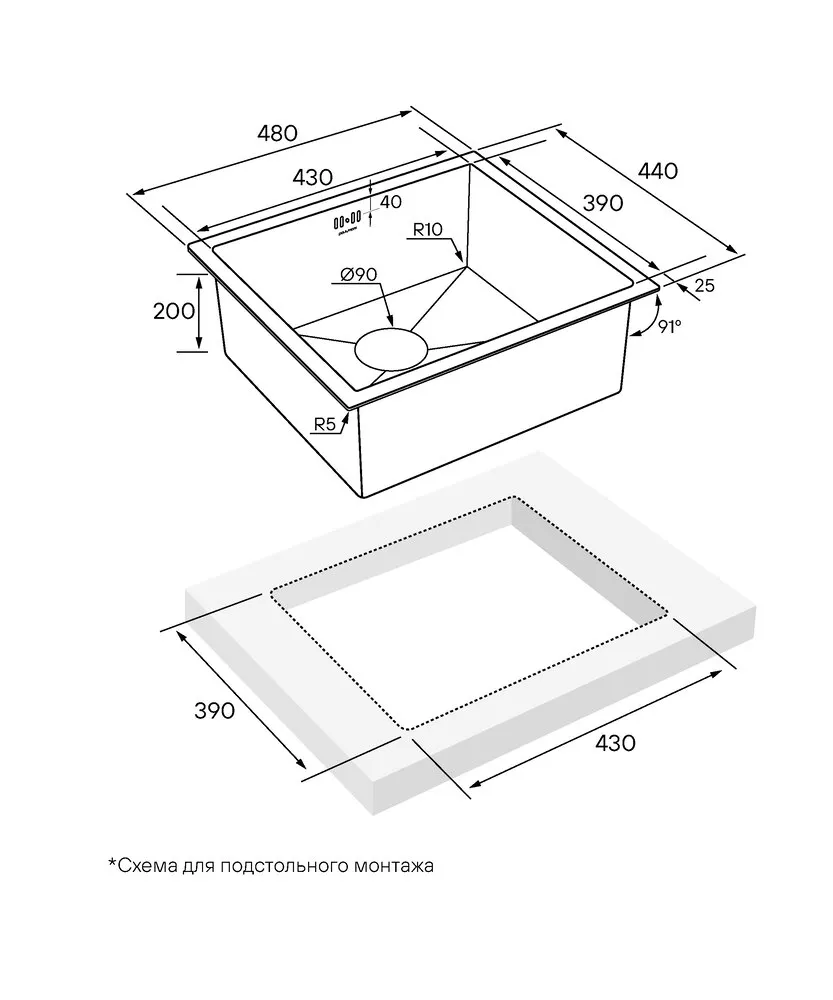 Схема встраивания