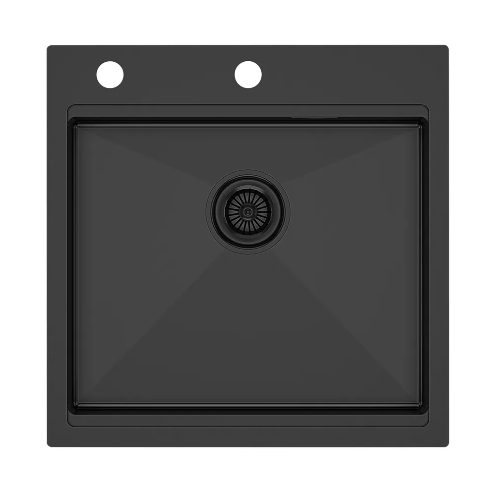 Фото товара: Paulmark KRONER-PRO 51, мойка, нержавеющая сталь, вороненая сталь