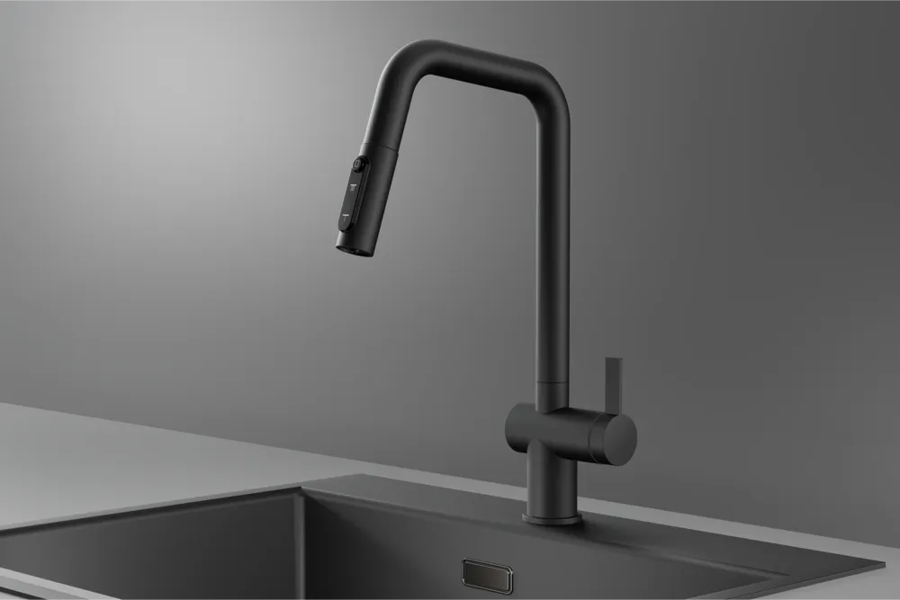 Детальное фото товара: GRANULA 7273 смеситель, черный матовый