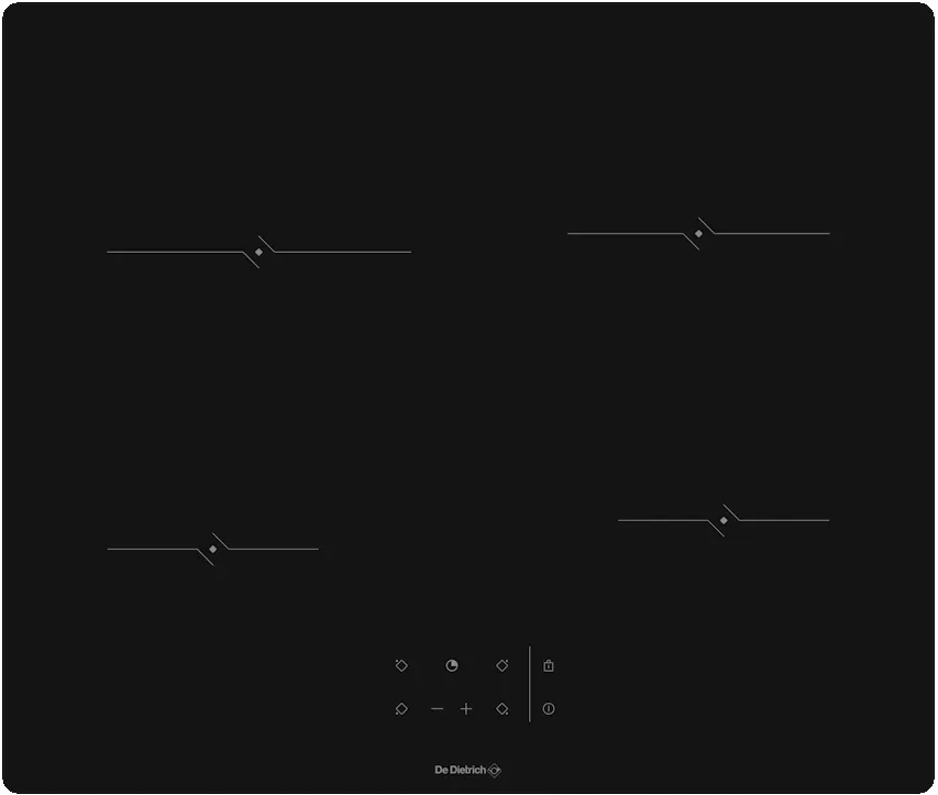Фото товара: De Dietrich DPV4601B стеклокерамическая поверхность