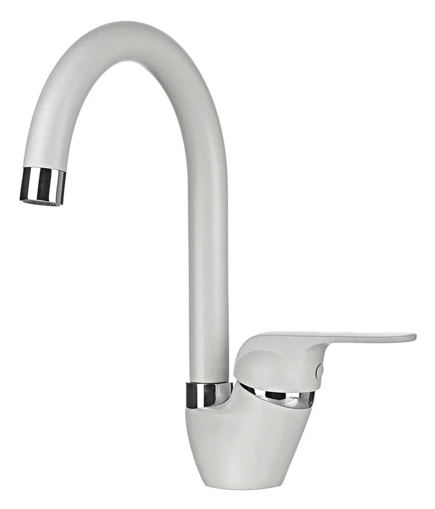 Фото товара: GRANULA 1024 смеситель, гранит, арктик (белый)