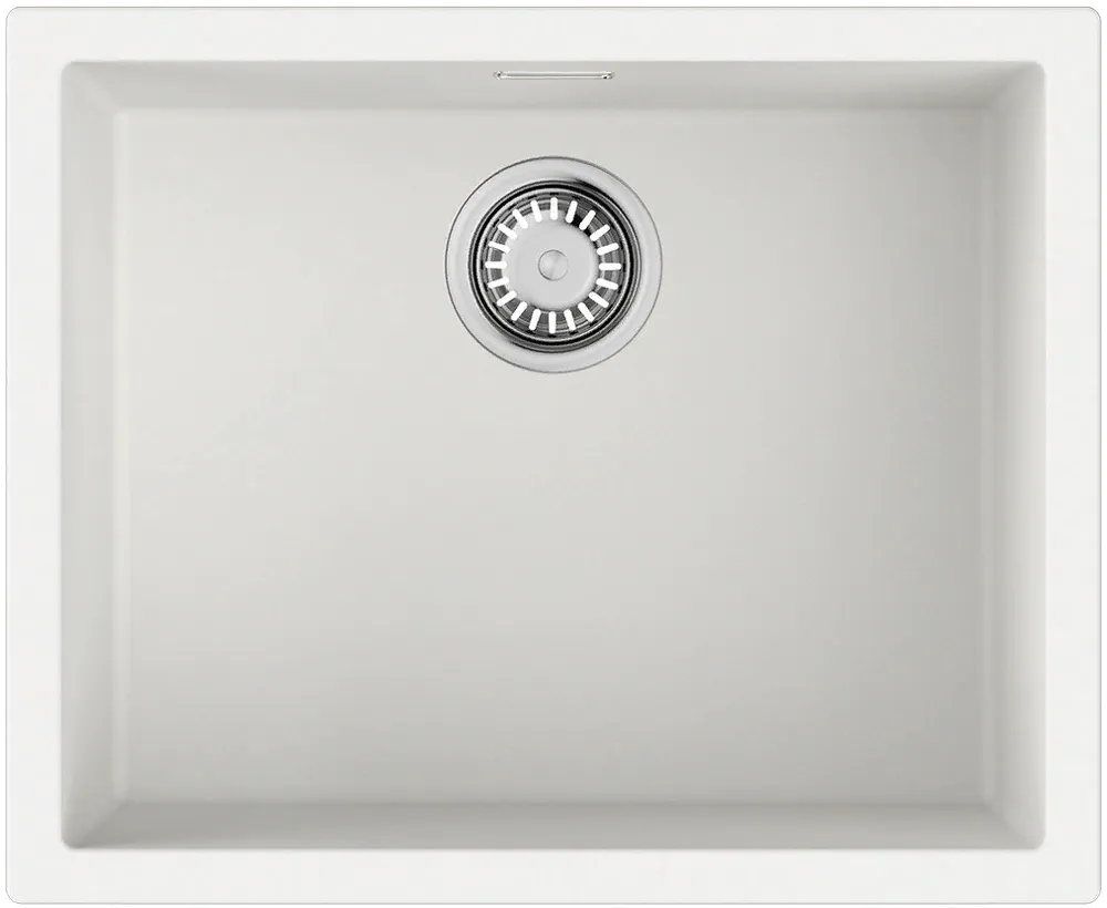 Детальное фото товара: Omoikiri Yamakawa 55T-U/I-WH, мойка, гранит, белый
