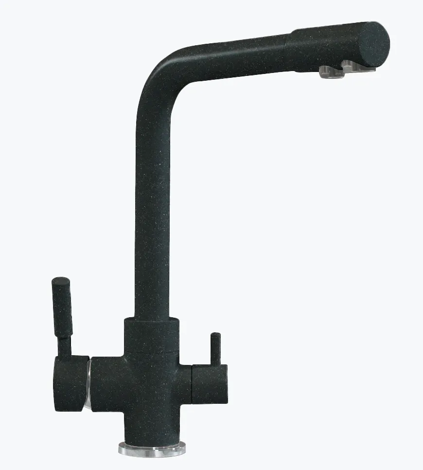 Фото товара: Polygran Высокий Дуо, смеситель, космос 316