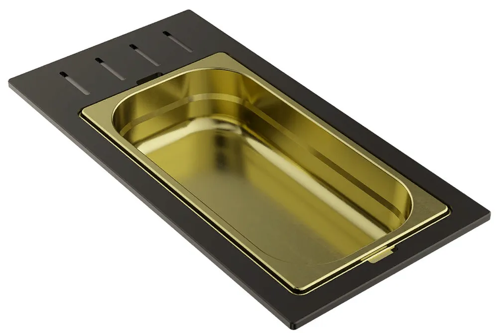 Фото товара: Omoikiri DC-01-1-LG, контейнер, нержавеющая сталь/светлое золото