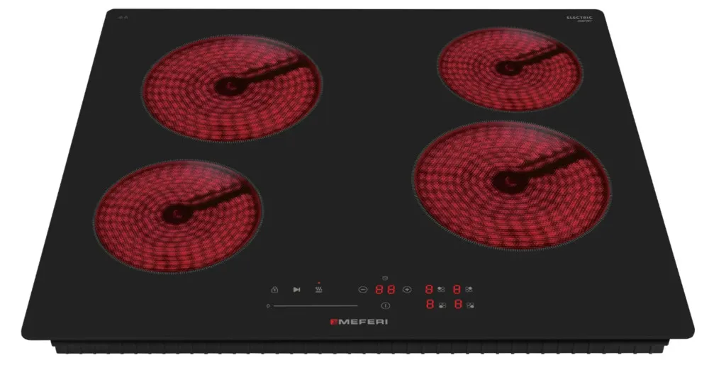 Детальное фото товара: MEFERI MEH604BK COMFORT стеклокерамическая поверхность