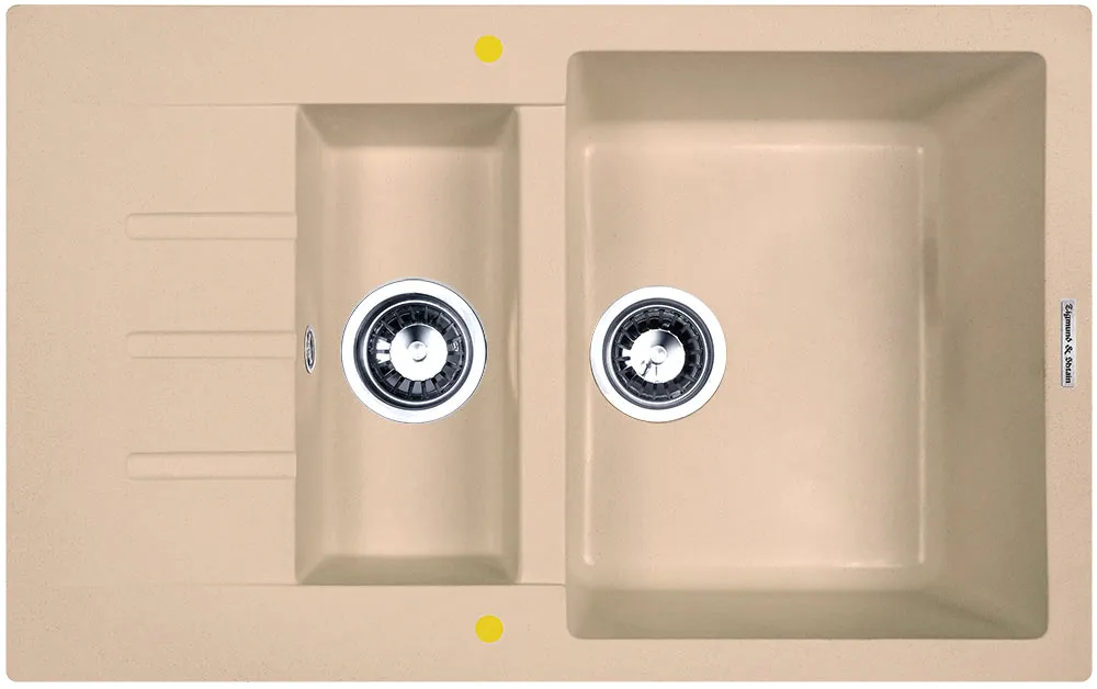 Фото товара: Zigmund & Shtain RECHTECK 775.2, мойка, топленое молоко