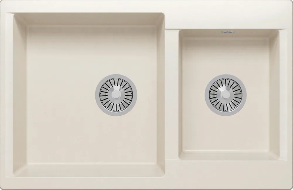 Детальное фото товара: Polygran BRIG-772, мойка, мрамор, белый хлопок 36