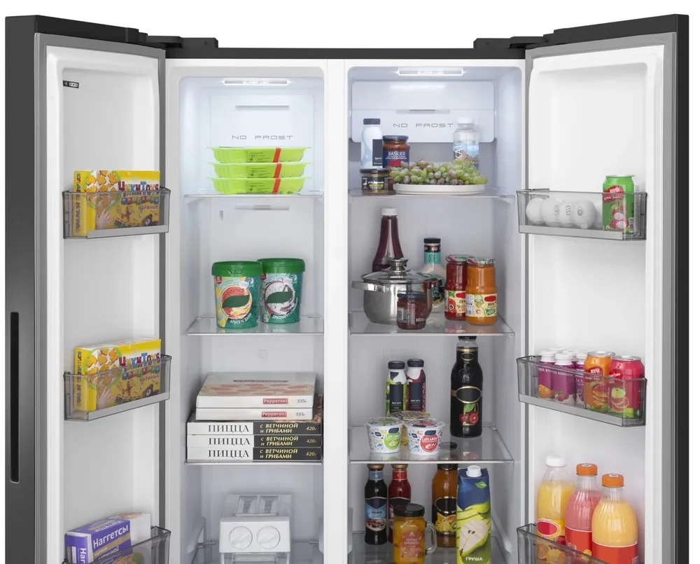 Детальное фото товара: MEFERI MFR83BLACK IX TOTAL NO FROST SIDE BY SIDE COMFORT