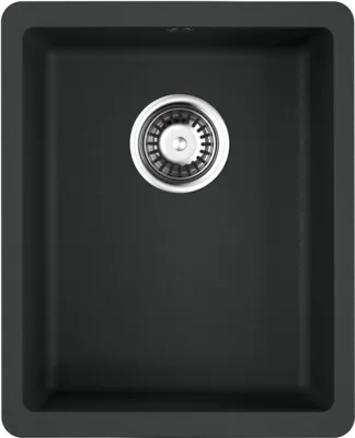 Фото товара: Omoikiri Kata 34-U-BL, мойка, гранит, черный