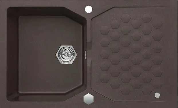 Фото товара: ALVEUS SENSUAL 30 GRANITAL+ CHOCOLATE-G0, мойка, гранит, шоколад (в комплекте с сифоном 1101462)