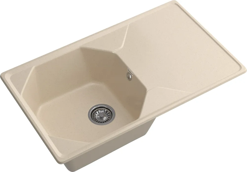 Детальное фото товара: GranFest UNIQUE GF-U-840L, мойка, мрамор, кашемир