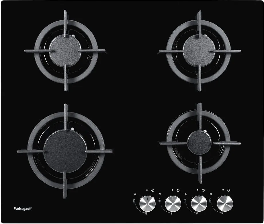 Фото товара: Weissgauff HG 604 BG газовая поверхность