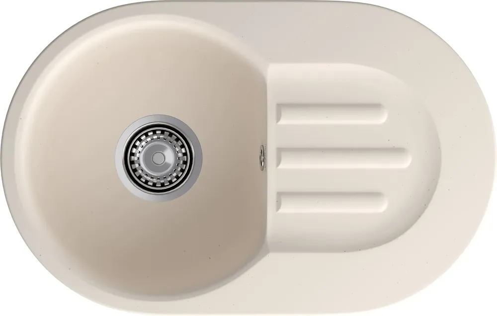 Детальное фото товара: GranFest GF-SMART 685 L, мойка, мрамор, белый