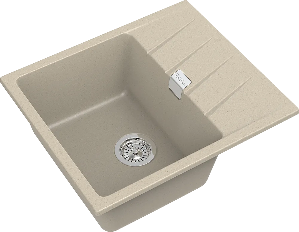 Детальное фото товара: Rivelato RAUM RM-58 beige scuro, мойка, гранит, темно-бежевый