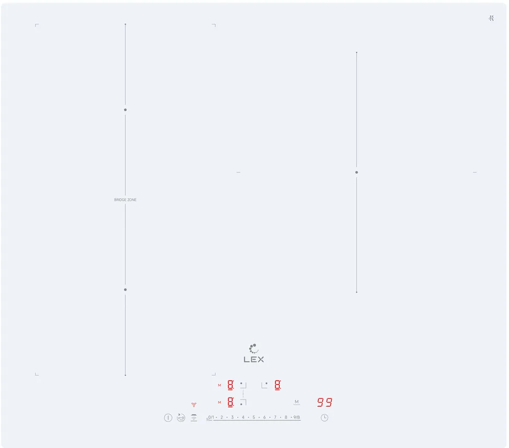 Фото товара: LEX EVI 631A I WH индукционная поверхность