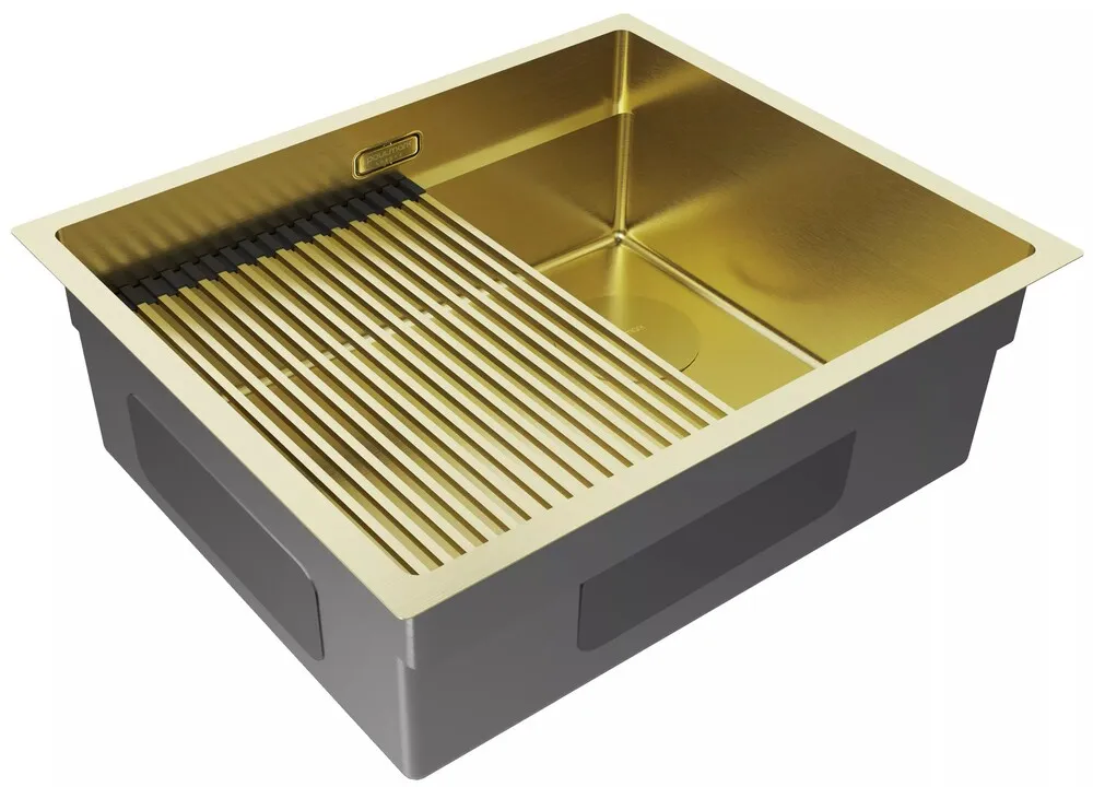 Детальное фото товара: Paulmark NEXT-PRO 54 UNI, мойка, нержавеющая сталь, светлое золото