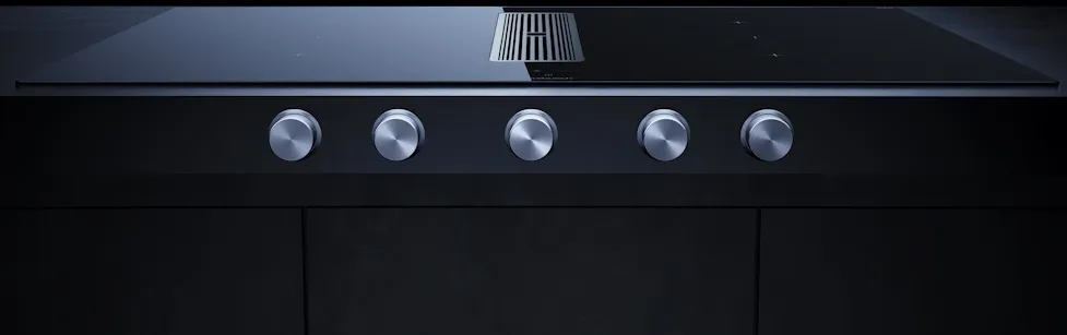 Детальное фото товара: Kuppersbusch KMI 9850.1 SR-E Silver Chrome индукционная поверхность