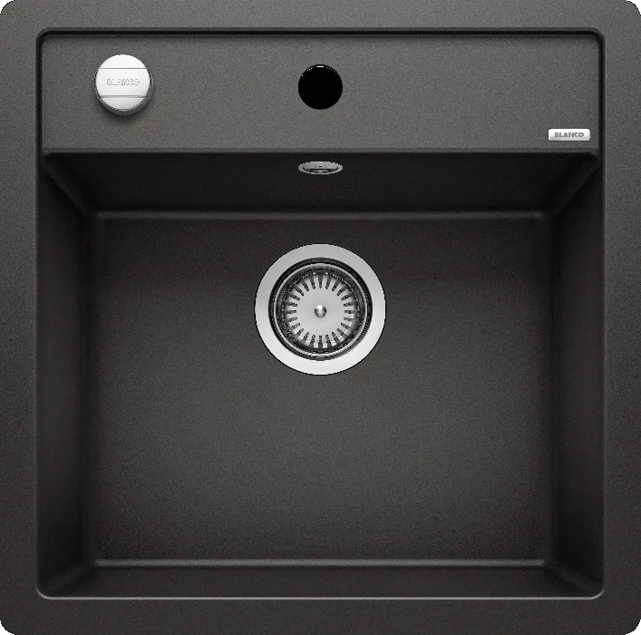Детальное фото товара: Blanco Dalago 5-F, мойка, гранит, черный с клапаном-автоматом