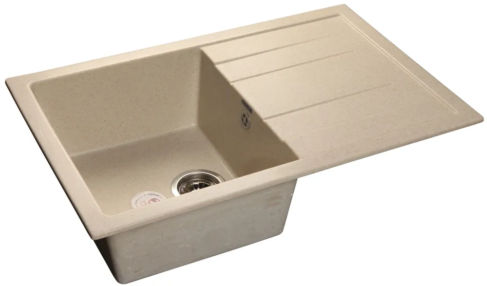 Детальное фото товара: GranFest QUADRO GF-Q-780 L, мойка, мрамор, бежевый