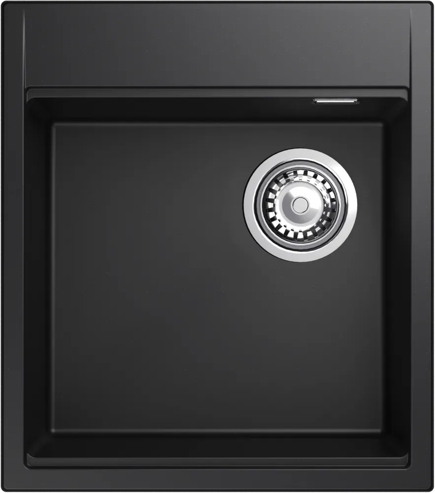 Детальное фото товара: Rivelato TESORO TR-455-R nero, мойка, гранит, черный