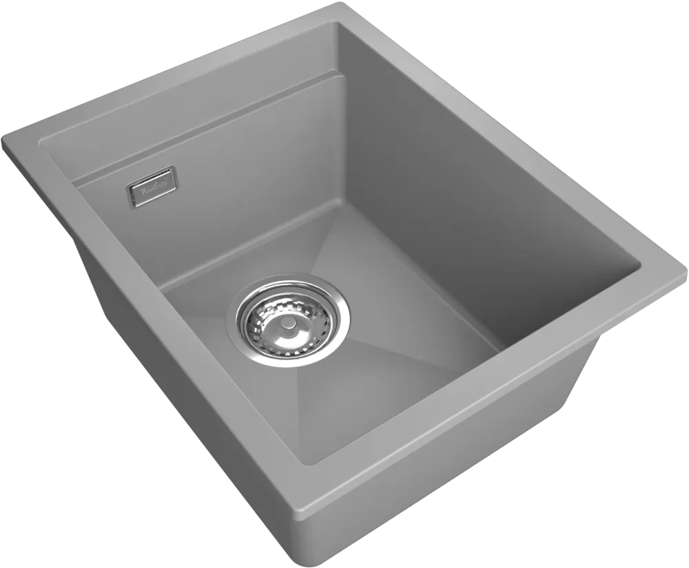 Детальное фото товара: Rivelato LINO LN-354 grigio metallizz, мойка, гранит, серый металлик