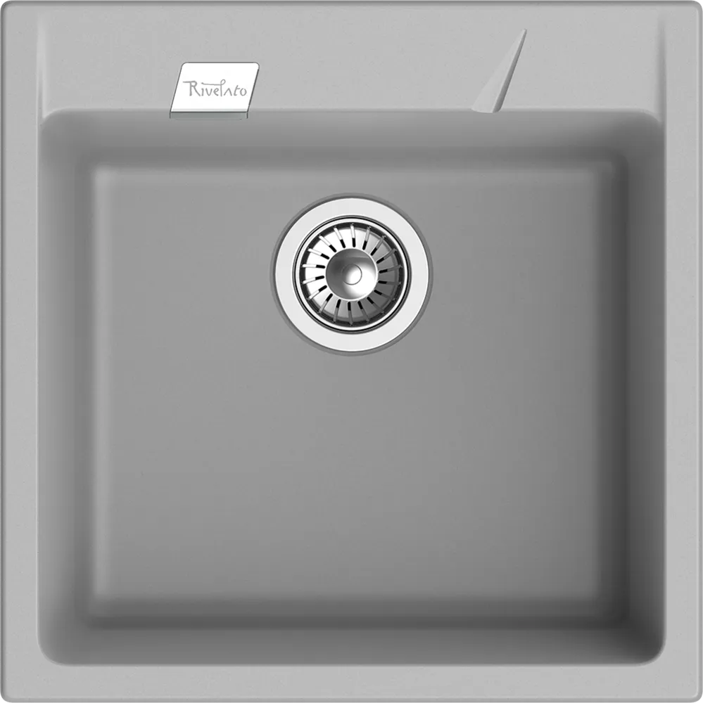 Фото товара: Rivelato RAUM RM-50 grigio metallizzato, мойка, гранит, серый металлик