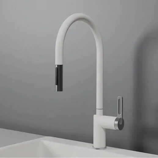 Фото товара: GRANULA 8172 смеситель, гранит, арктик (белый)