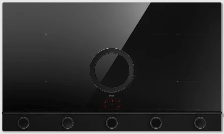 Фото товара: ELICA NIKOLATESLA UNPLUGGED EVO BL/A/90 индукционная поверхность