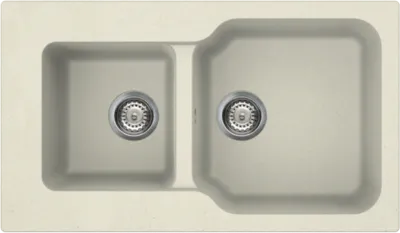 Фото товара: Omoikiri Maru 86-2-BE, мойка, гранит, ваниль