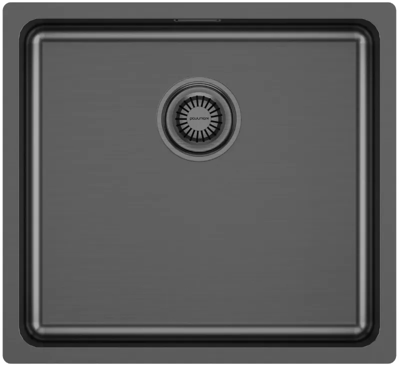 Фото товара: Paulmark VISTA 48, мойка, нержавеющая сталь, вороненая сталь