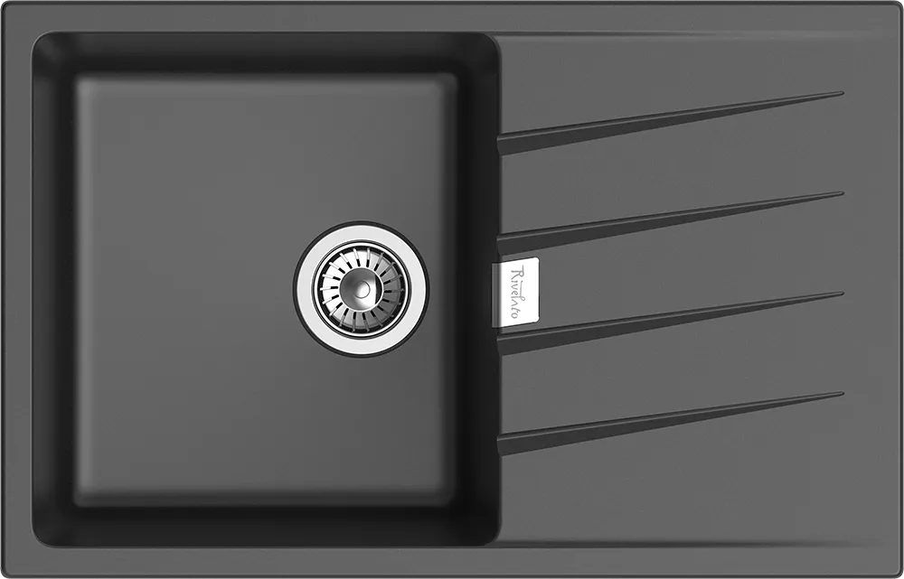 Фото товара: Rivelato RAUM RM-78 antracite, мойка, гранит, антрацит