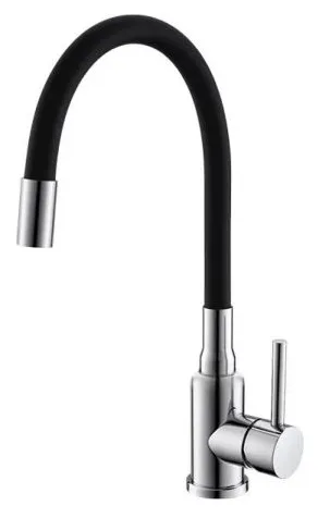 Фото товара: ALVEUS GENESIS FLEXA BLACK CHR, смеситель, хром/черный