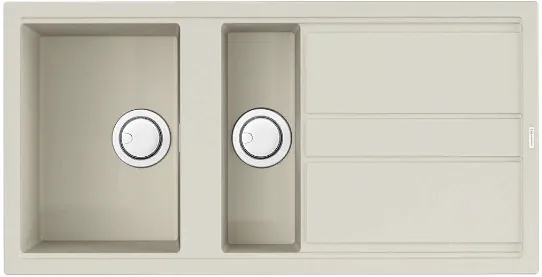 Детальное фото товара: Omoikiri Kitagawa 100-2-WH, мойка, керамика, белый