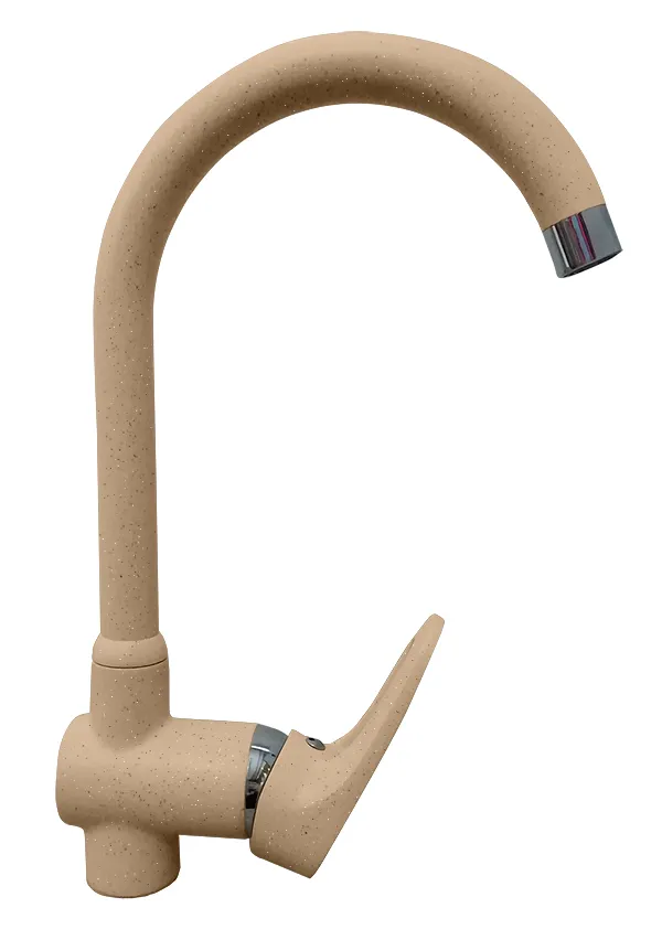 Фото товара: GranFest 3023, смеситель, мрамор, песочный