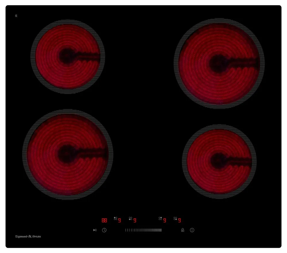 Детальное фото товара: Zigmund & Shtain CN 52.6 B стеклокерамическая поверхность