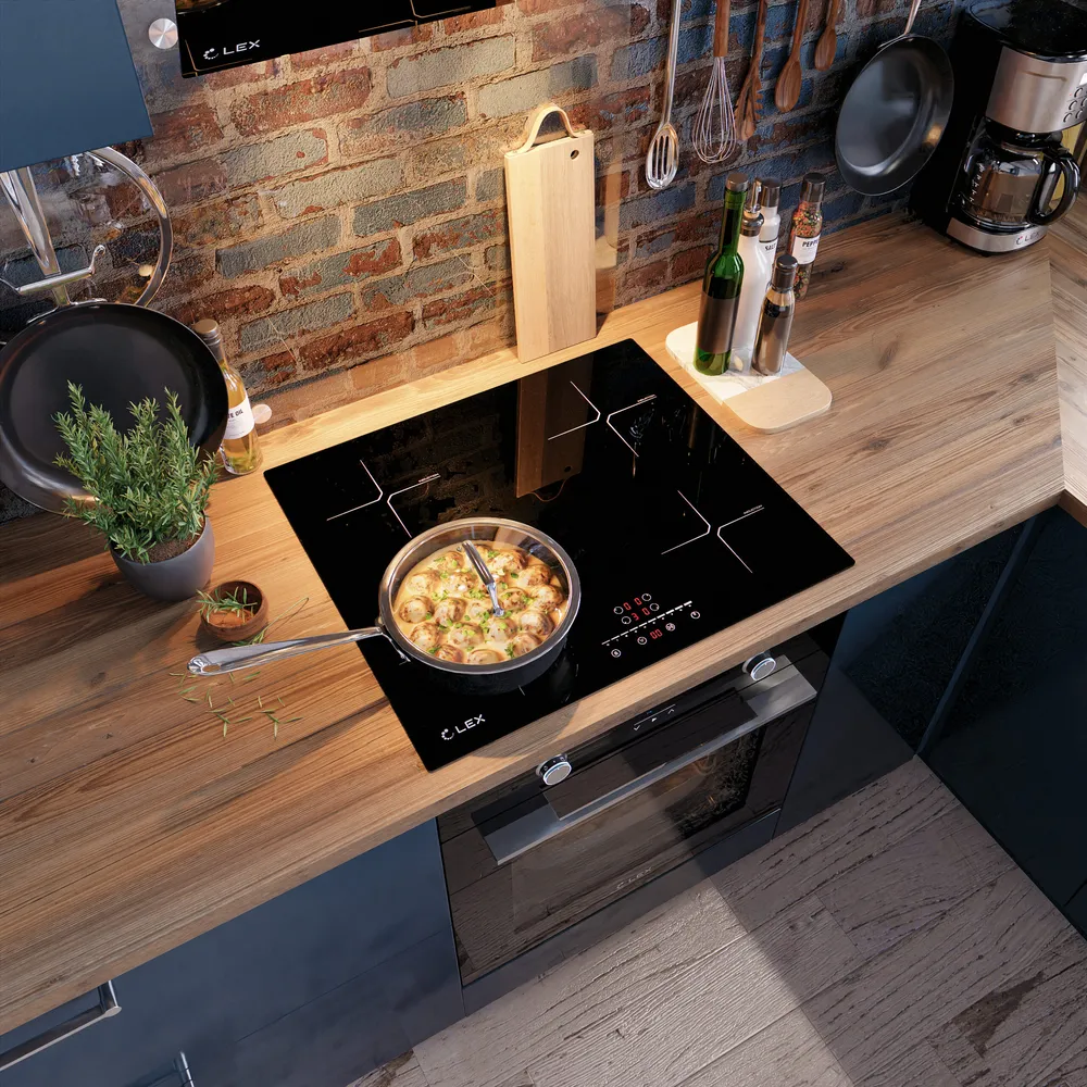 Детальное фото товара: LEX EVI 640-2 BL индукционная поверхность