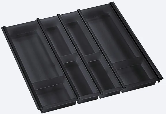 Детальное фото товара: Ninka Cuisio Aqua 600, Legrabox Blum, лоток для столовых приборов, черный