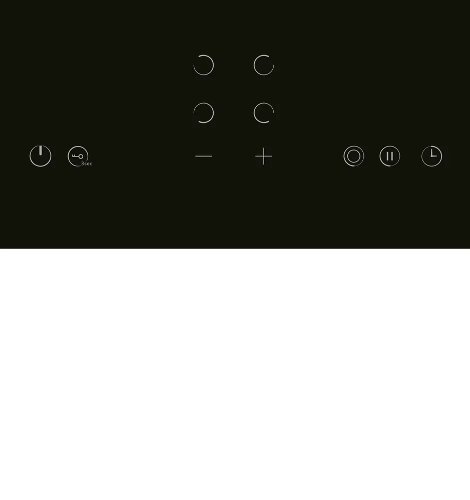 Детальное фото товара: LEX EVH 642A BL стеклокерамическая поверхность