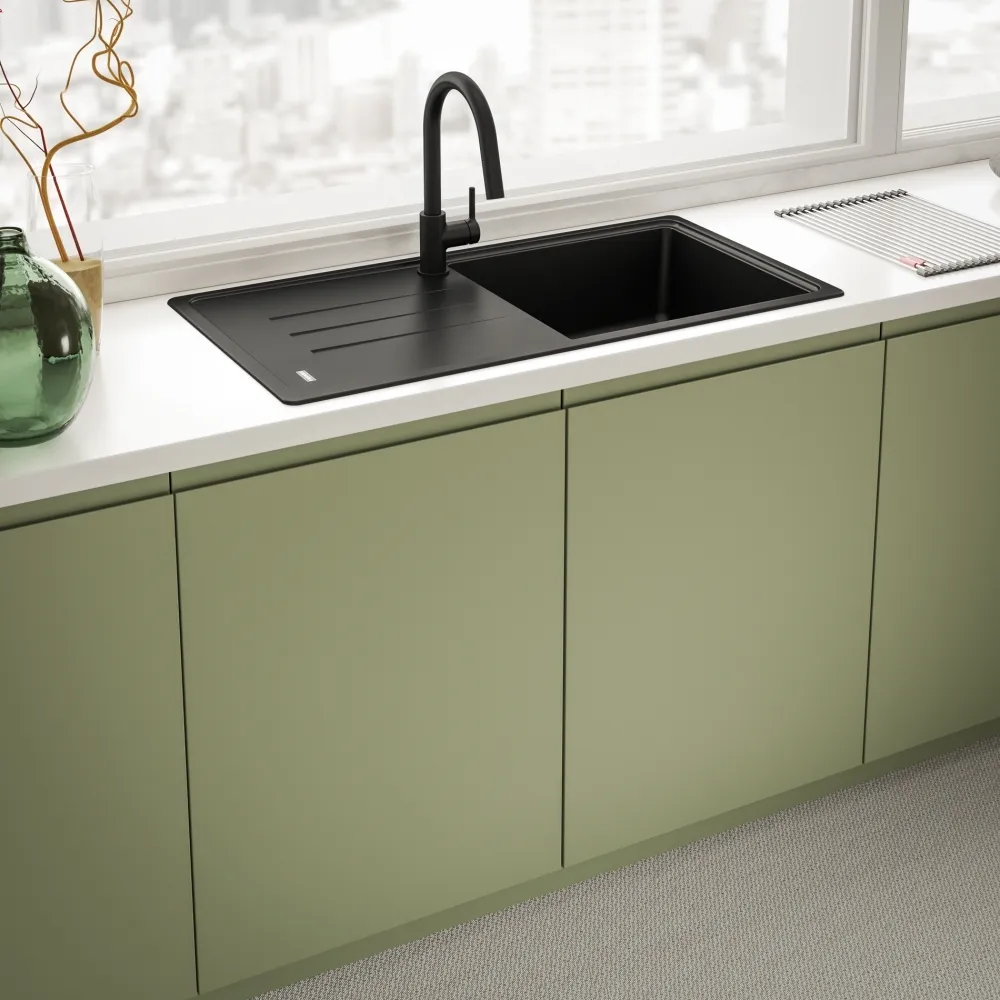 Детальное фото товара: Franke Lina, смеситель, черный матовый