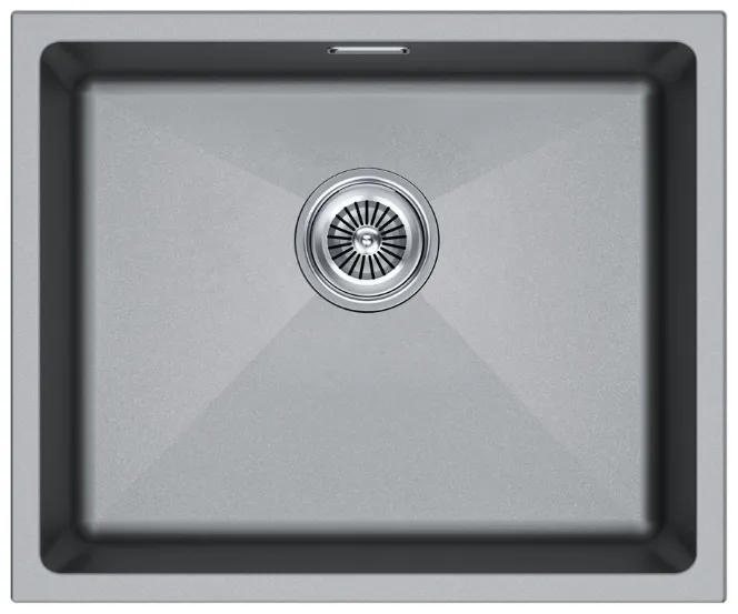 Детальное фото товара: Paulmark LUMI 55UNI, мойка, гранит, серый металлик