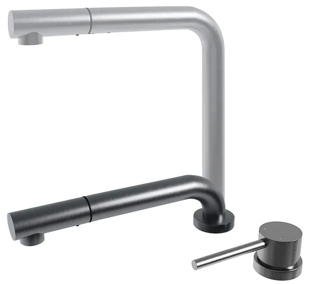 Детальное фото товара: Emar EC-7027 PVD Dark, смеситель, черный