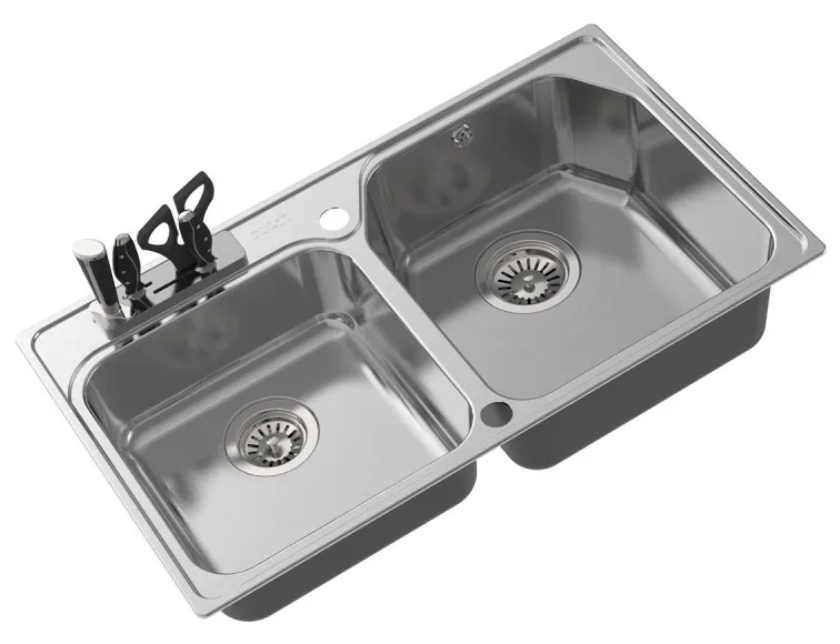 Фото товара: Oulin OL-H9910, мойка, нержавеющая сталь сатин