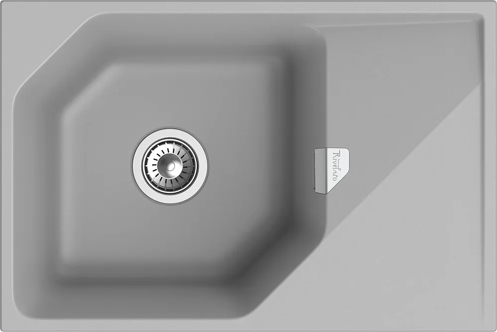 Фото товара: Rivelato LOCUS LS-75 grigio metallizzat, мойка, гранит, серый металлик