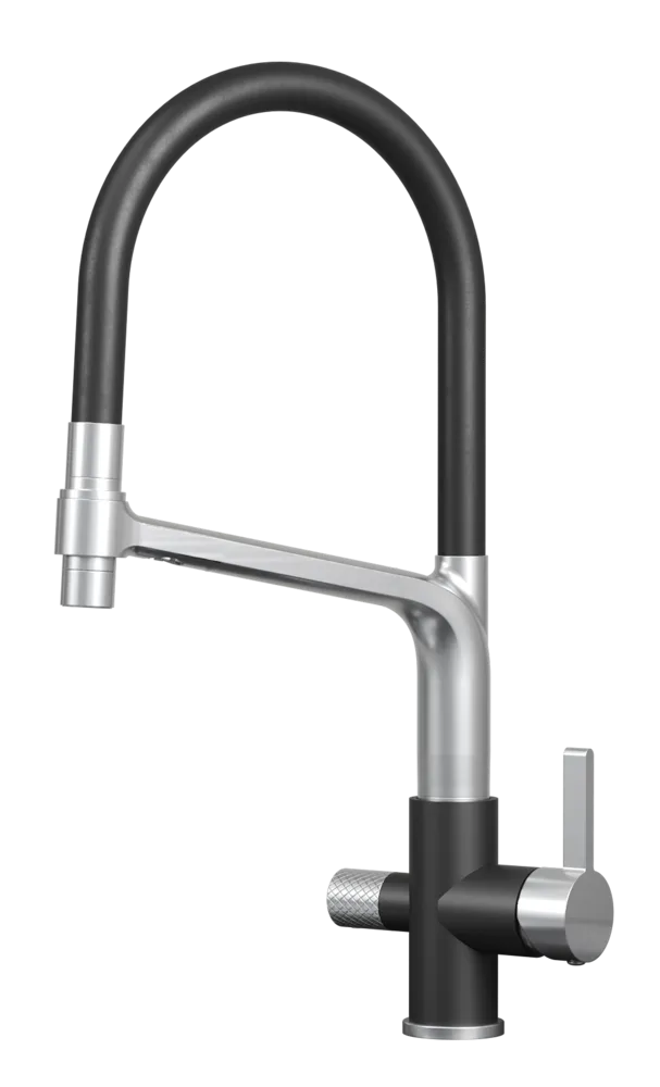 Фото товара: GRANULA 5083 смеситель, нержавеющая сталь, турмалин