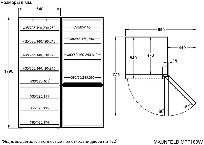 Детальное фото товара: Maunfeld MFF180W