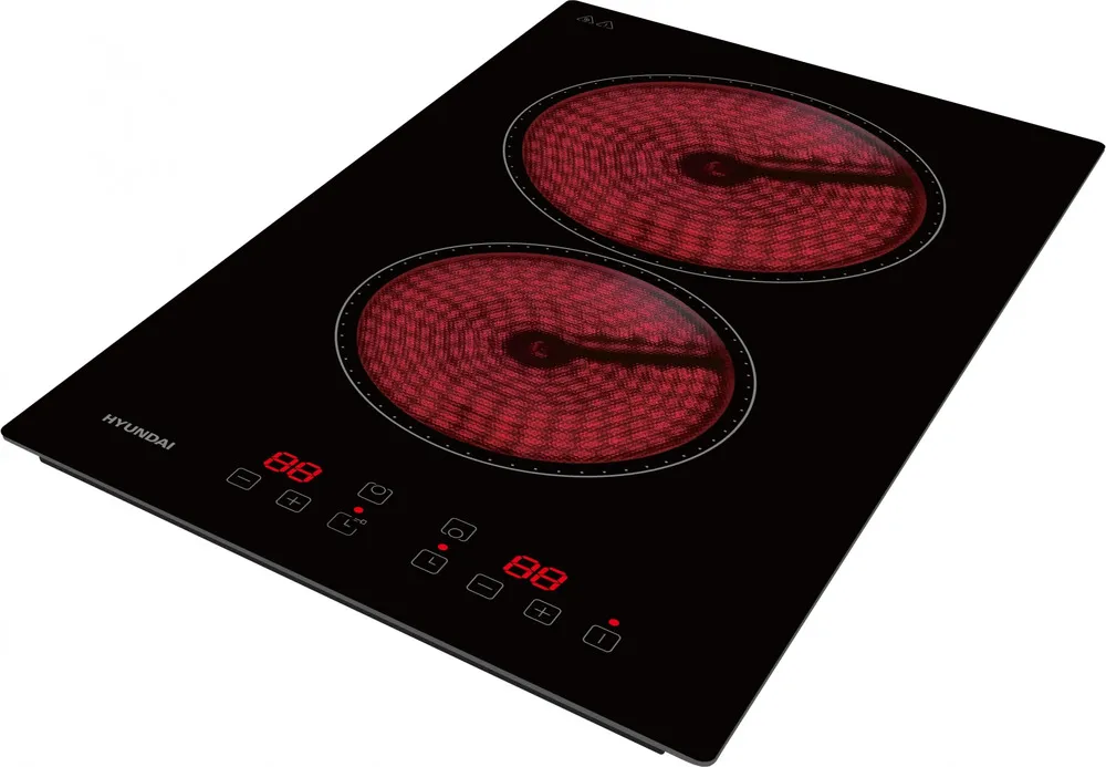 Детальное фото товара: Hyundai HHE 3210 BG стеклокерамическая поверхность