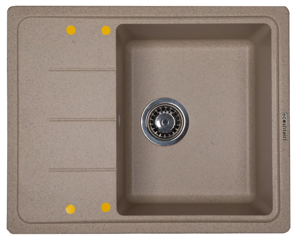 Фото товара: Ecoshtein RECHTECK 620, мойка, гранит, песочный